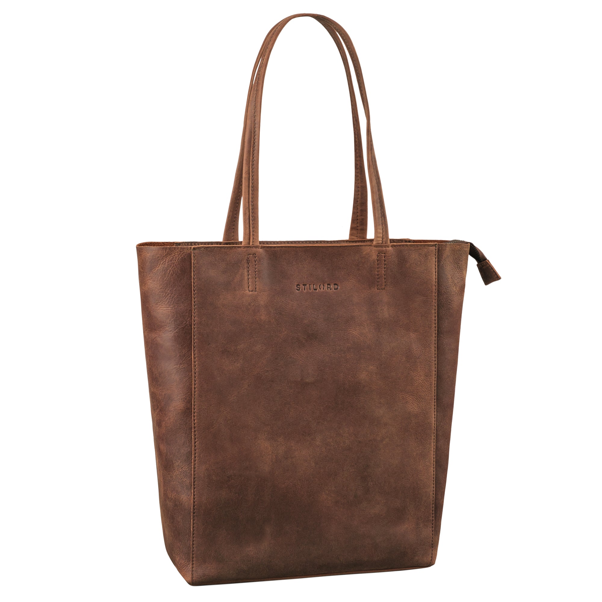 Ledertasche Damen groß braun