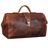Seconda Opzione "Percy" Borsa da Medico in Pelle Vintage