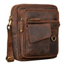 "Ryan" Messenger Bag Uomo Pelle