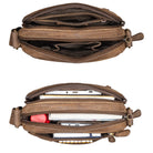Vintage Herren Umhängetasche klein braun