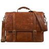 “Calvin” Borsa Portadocumenti a Tracolla in Pelle