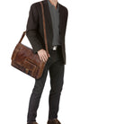 Herren Bürotasche dunkelbraun