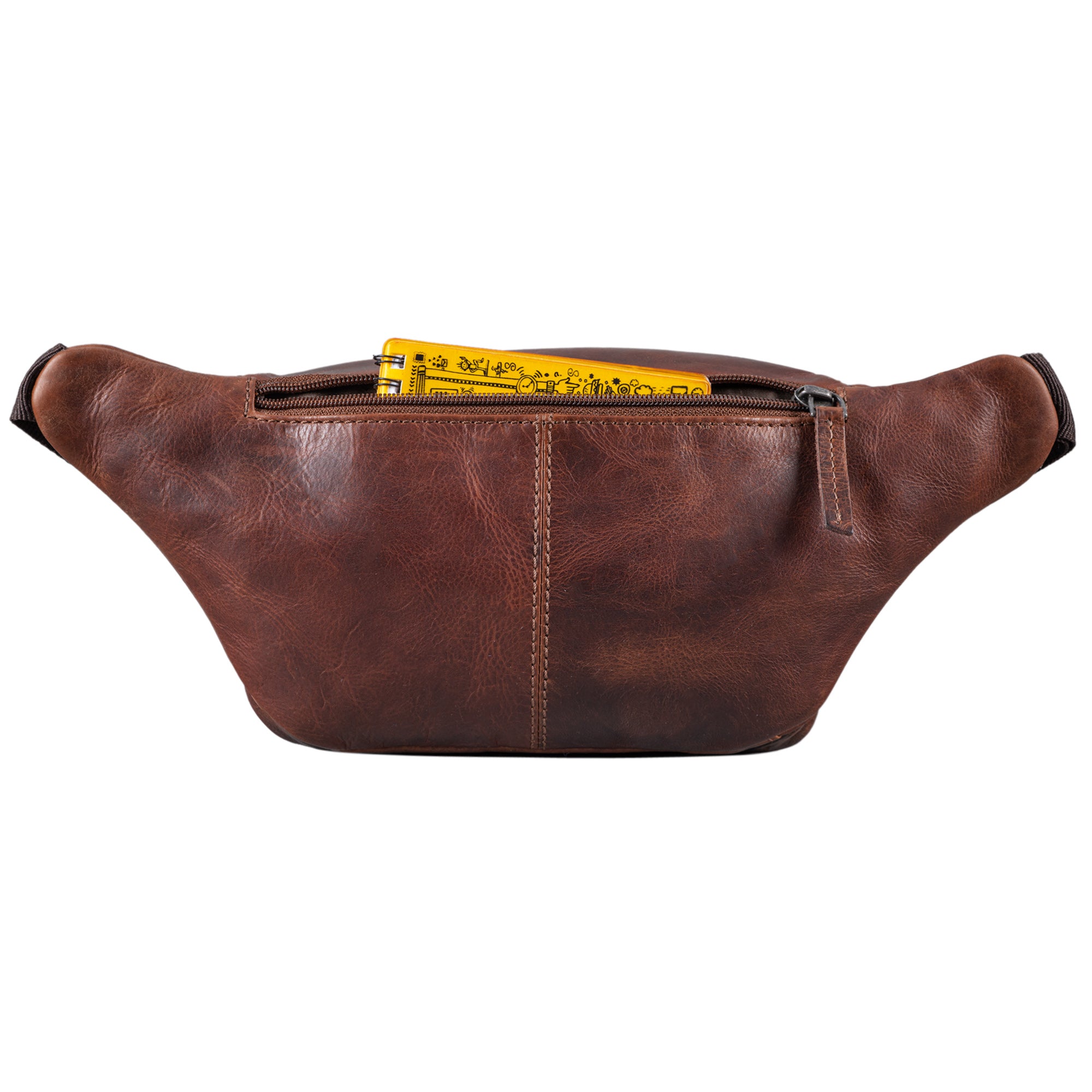 Leder Gürteltasche braun