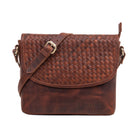 Geflochtene Abendtasche Leder geflochten Damen