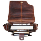Leder Messenger Bag Klein