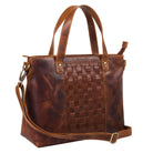 Mittelgroße Damen Handtasche echtes Leder