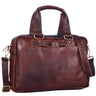 "Jon" Borsa lavoro uomo in vera pelle vintage