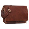 "Tom" Borsa Messenger Vintage in Pelle Portadcumenti 15 Pollici
