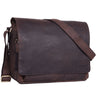 Seconda opzione "Rick" Borsa Vintage a tracolla in pelle da uomo e donna