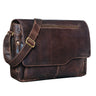 "Marvin" Borsa Messenger vintage in pelle