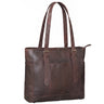 "Solaya" Borsa Shopper Donna in Pelle Grande a Tracolla con Porta PC 15,6 Pollici