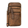 "Mikael" Borsa a Petto in Pelle 3-in-1 per Uomo - Porta Smartphone e Marsupio