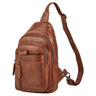 "Montego" 2-In-1 Zaino Monospalla Uomo in Pelle Vera
