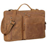 "Torsten" Laptoptasche Herren Leder Sleeve 15,6-17 Zoll