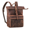 "Melvin" Zaino Rolltop Pelle Vera Grande Laptop 16 - 17 pollici Uomo