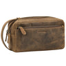 "Gaius" Beauty Case da Viaggio Uomo in Pelle Vera Vintage