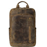 "Johnson" Zaino in Pelle Uomo Business Vintage - Zaino Laptop 13 Pollici